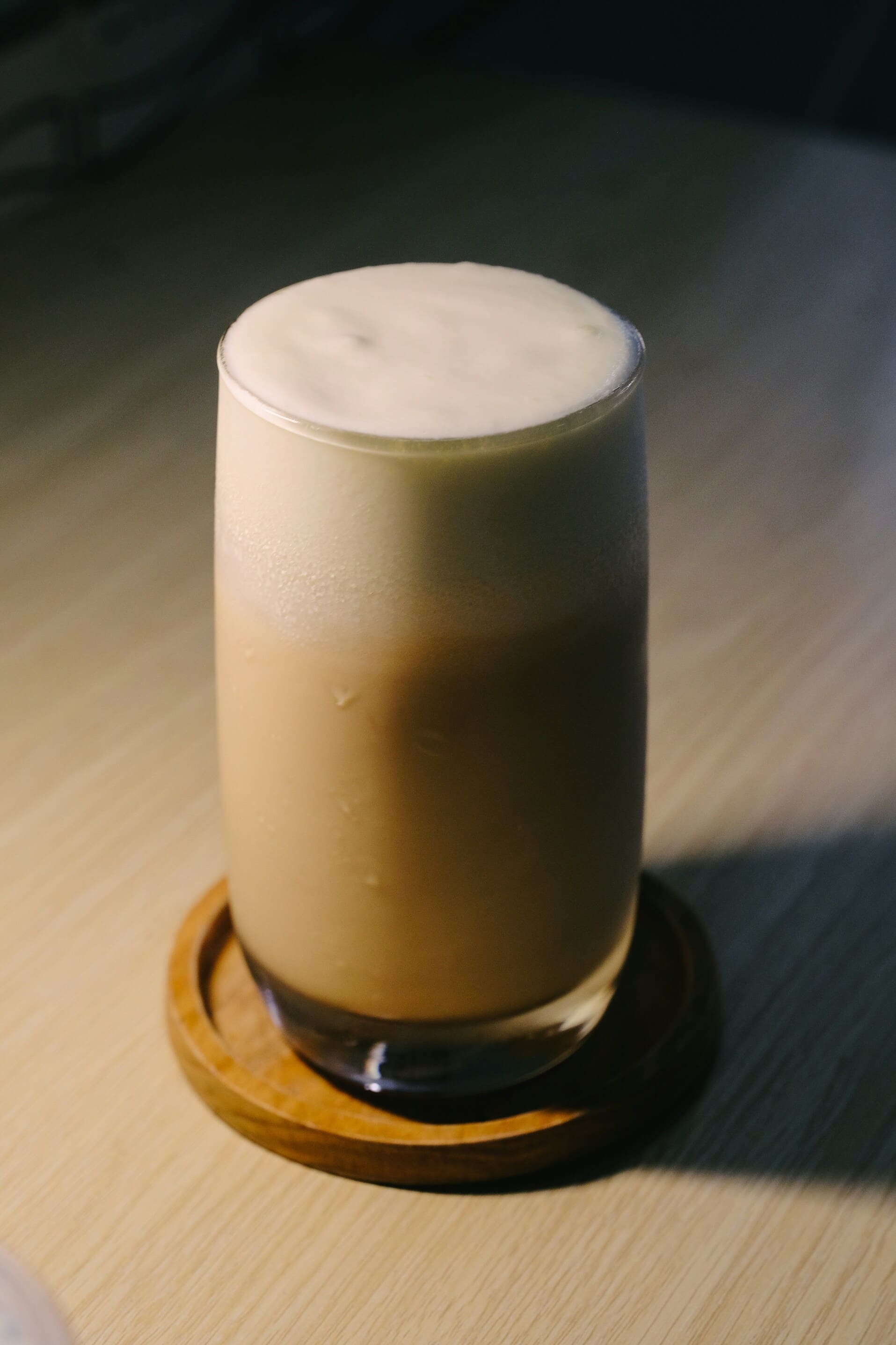 Iced vanilla latte