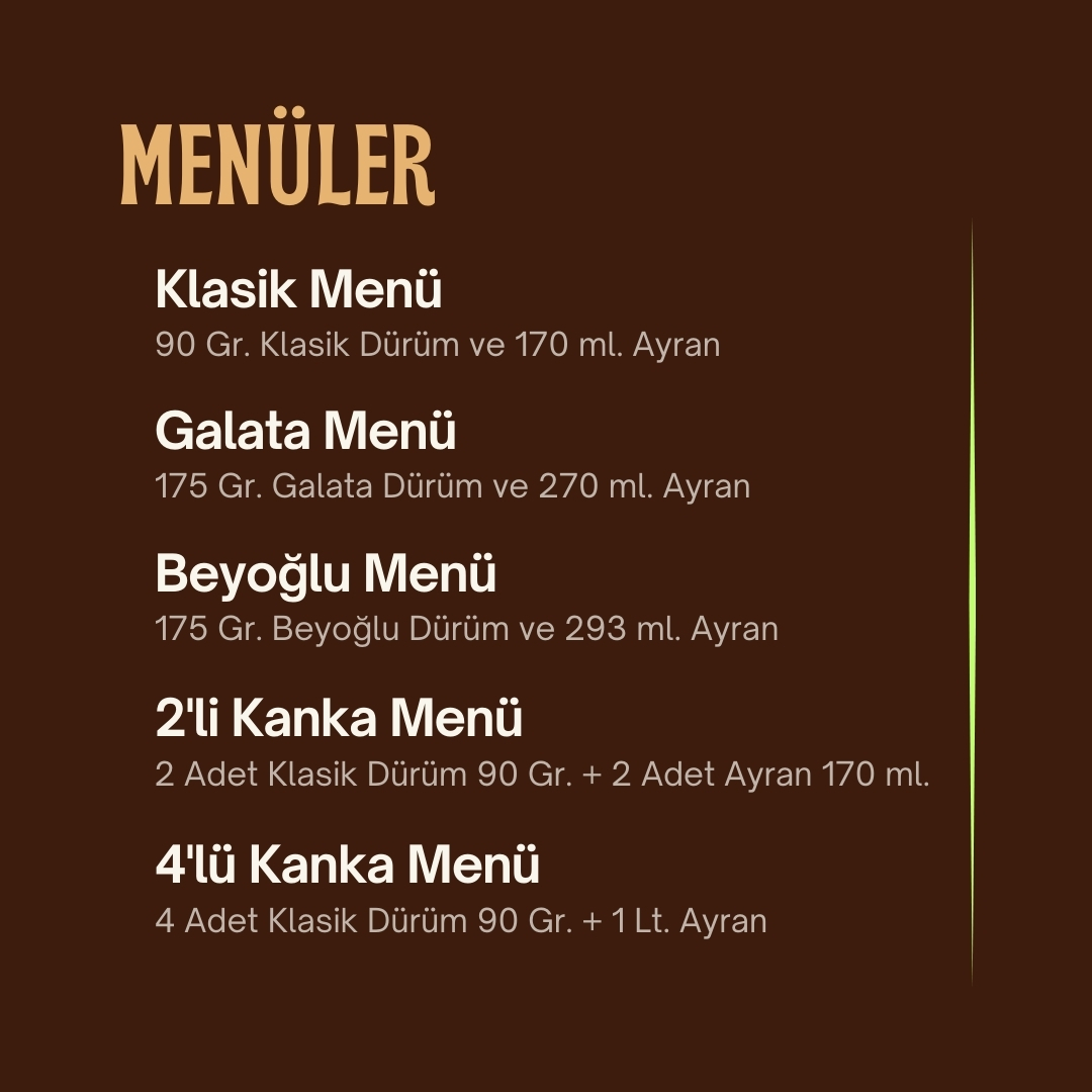 Dürüm Menüler